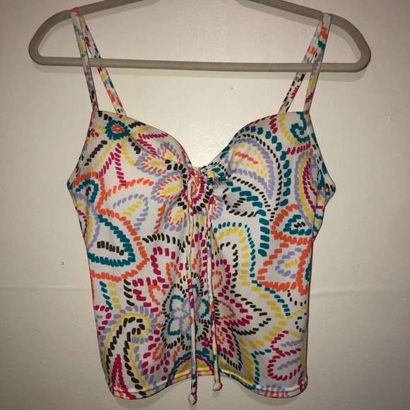 Victoria's Secret Other - Victoria’s Secret multi color padded underwire cup tankini Size 36C